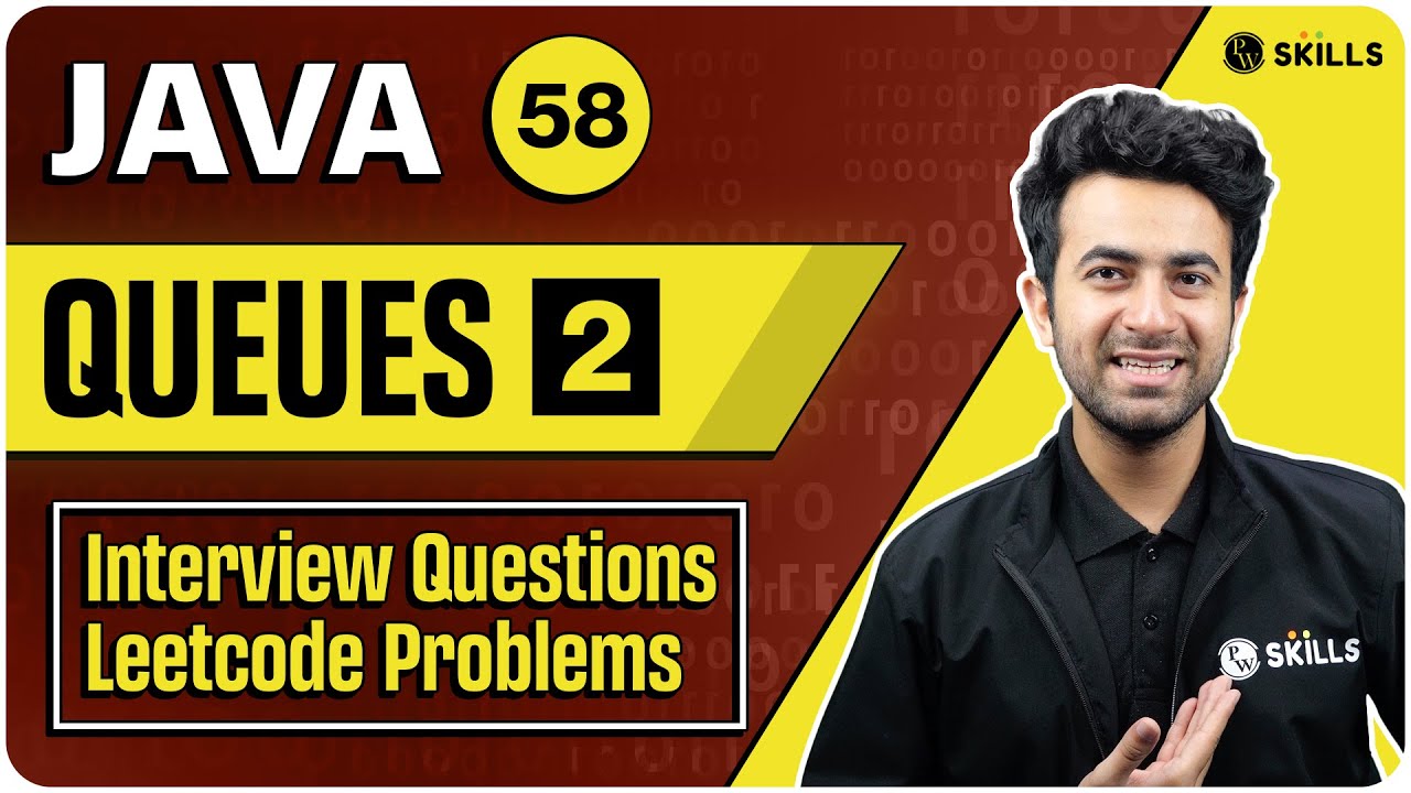 Queues - Interview Questions | Leetcode Problems | Lecture 58 | JAVA and DSA Course
