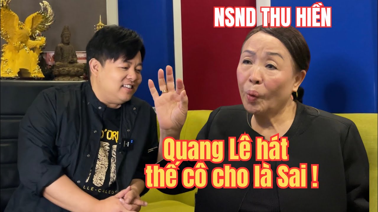 CS Quang Lê bị NSND THU HIỀN quát xối xả trong lần đầu tiên tại phòng thu!