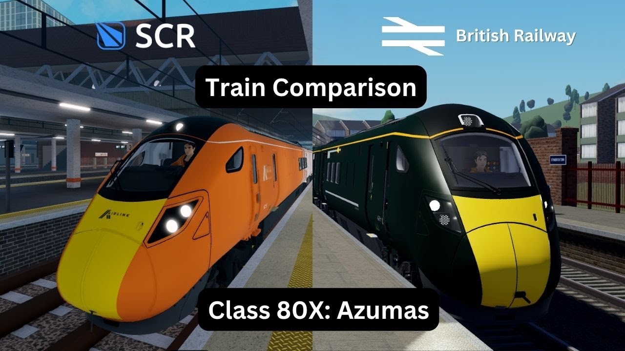Roblox Train Sim Comparisons | Comparing Class 80Xs of SCR and BR