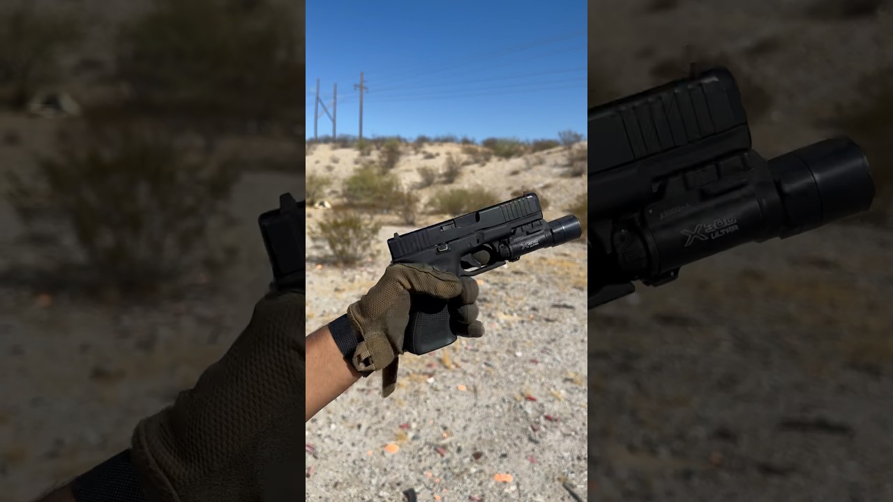 Glock 45 the working pistol #9mm #pistol #gun #glock #viral #shooting #shorts #g45