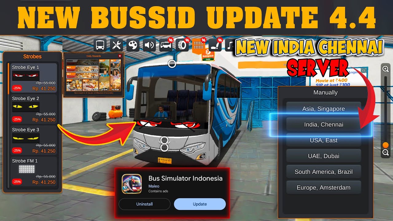 BUSSID Update V4.4 | New India Chennai Server