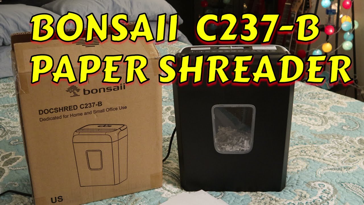 Bonsaii C237-B Cross Cut Paper Shredder - BLT-Tech Review