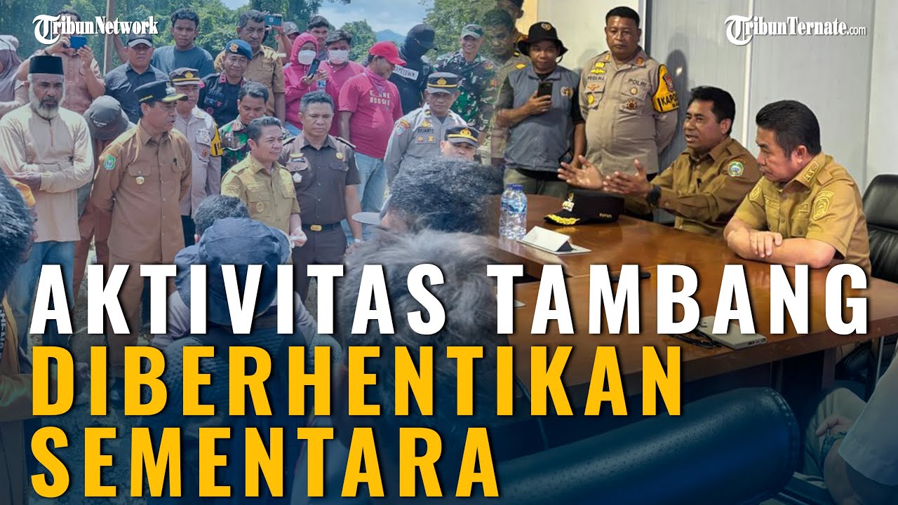 Dihadapan Warga, Bupati Halmahera Timur Ubaid Yakub: Aktivitas Tambang PT STS Dihentikan Sementara