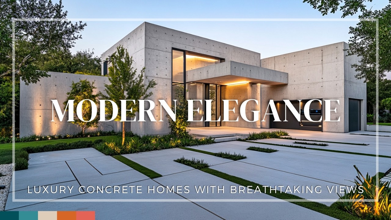 Modern Elegance: Luxury Concrete Homes with Breathtaking Views