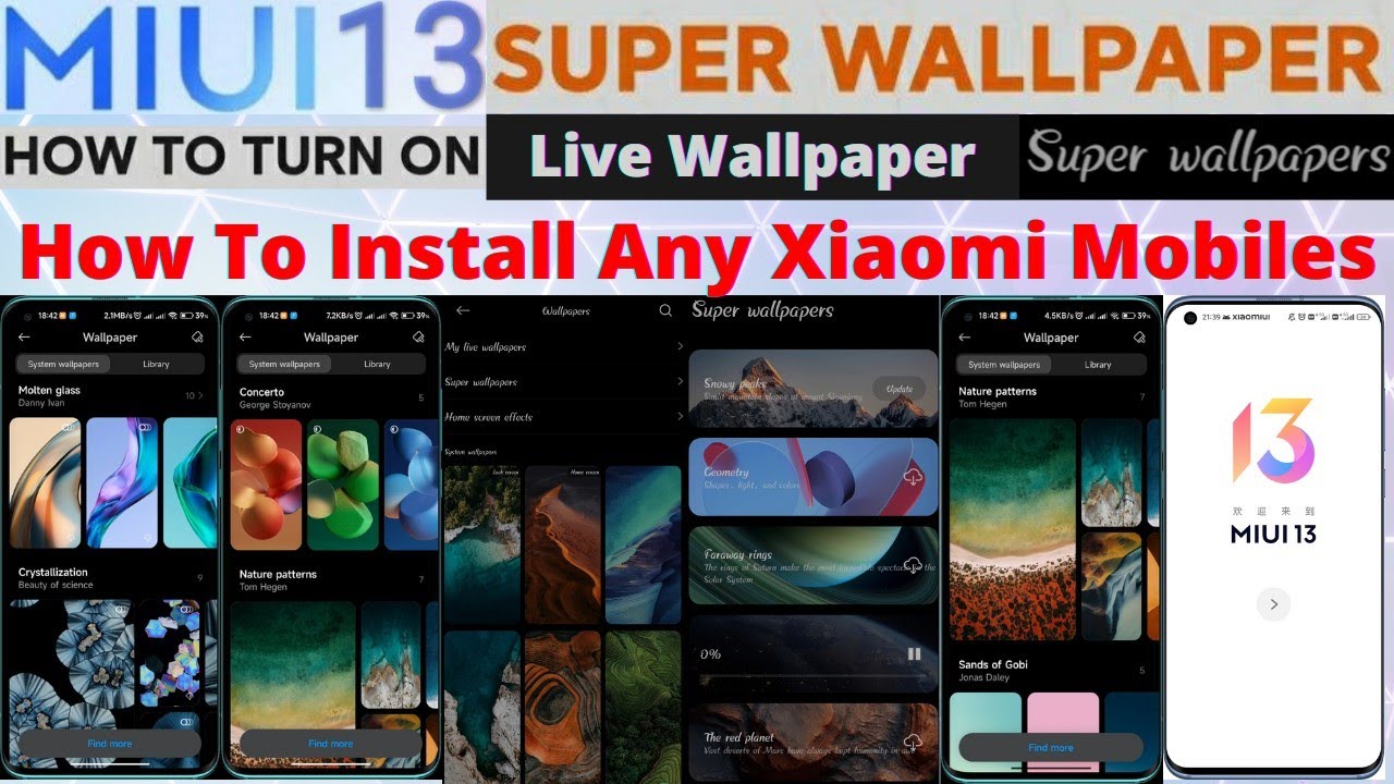 MIUI 13 New Live Super Wallpapers | How To Install Your Mobile | Tamil