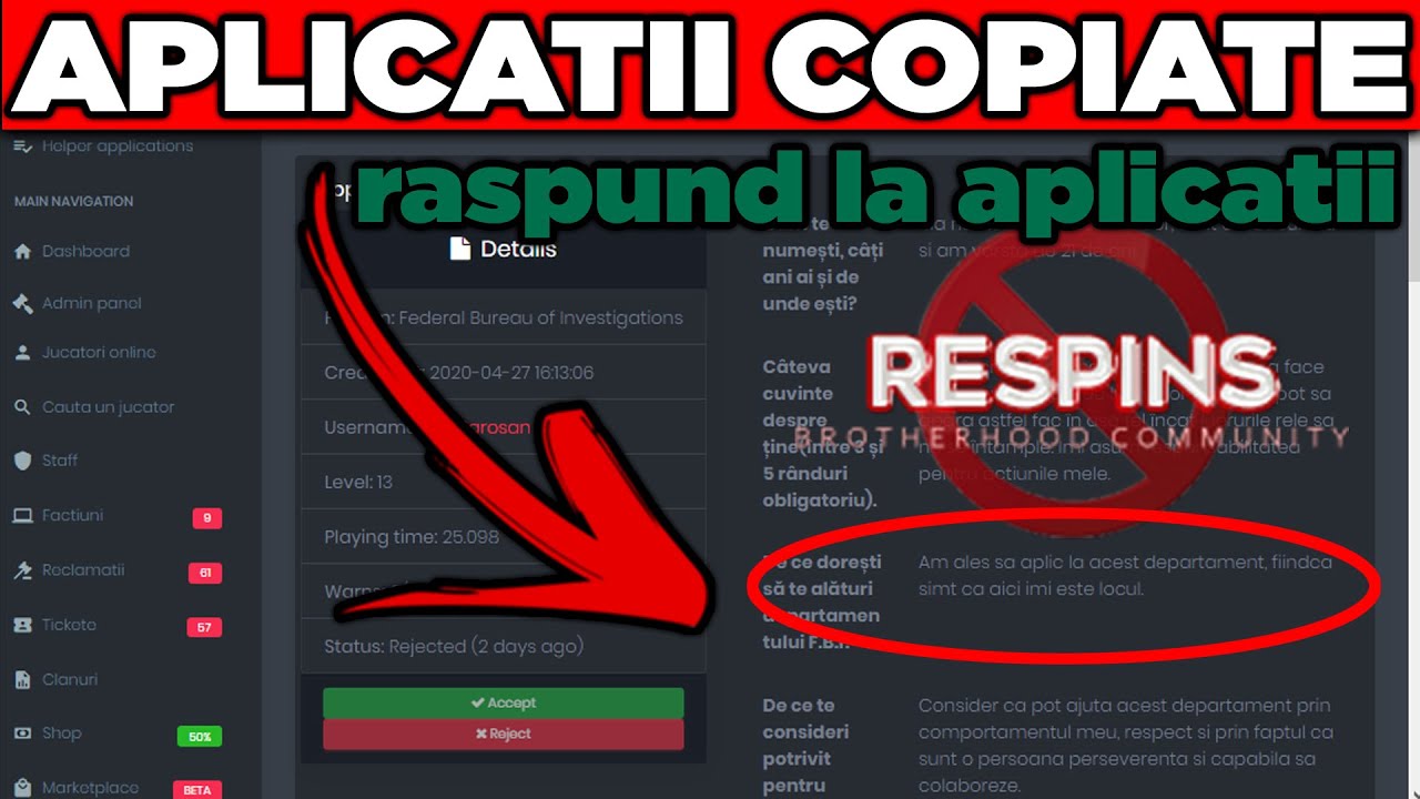 CUM SA FII ACCEPTAT INTR-O FACTIUNE *100%*? [RPG.B-HOOD.RO]