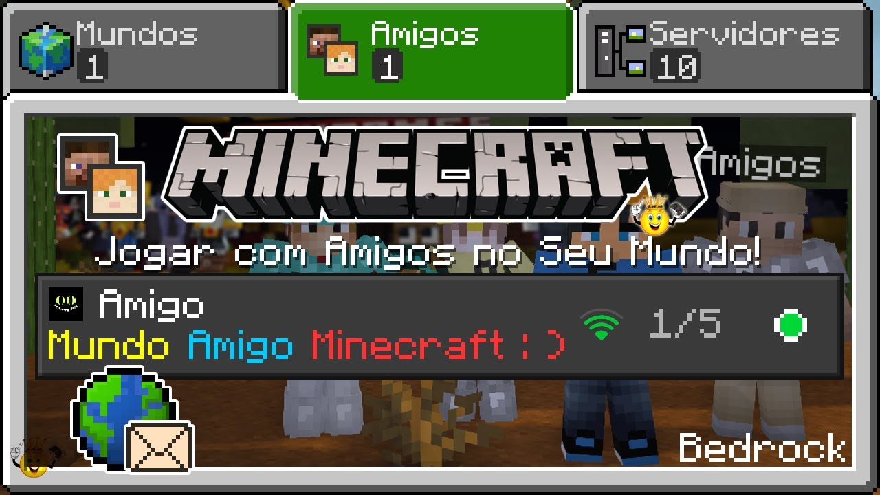 ⭐Como Jogar junto Com Amigo👤Minecraft🌎❕R&aacute;pido e F&aacute;cil📱💻🎮