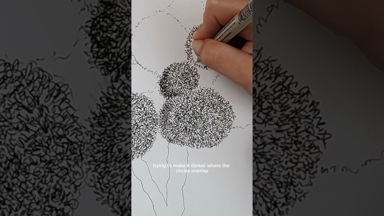 Realistic tree drawing tutorial step by step! # #ink #howtodraw #art
