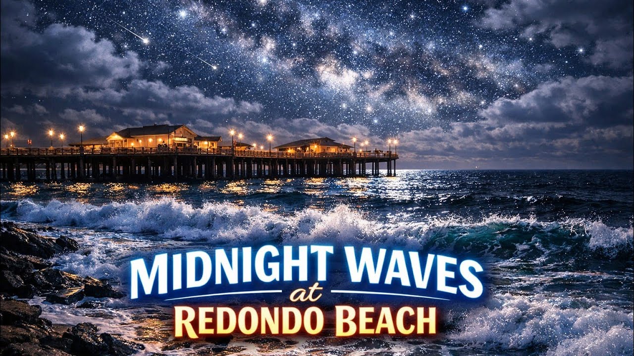 Redondo Beach Waves 🌊 Ocean Sounds & Ocean Waves | 2 Hour Ambient Relaxation”