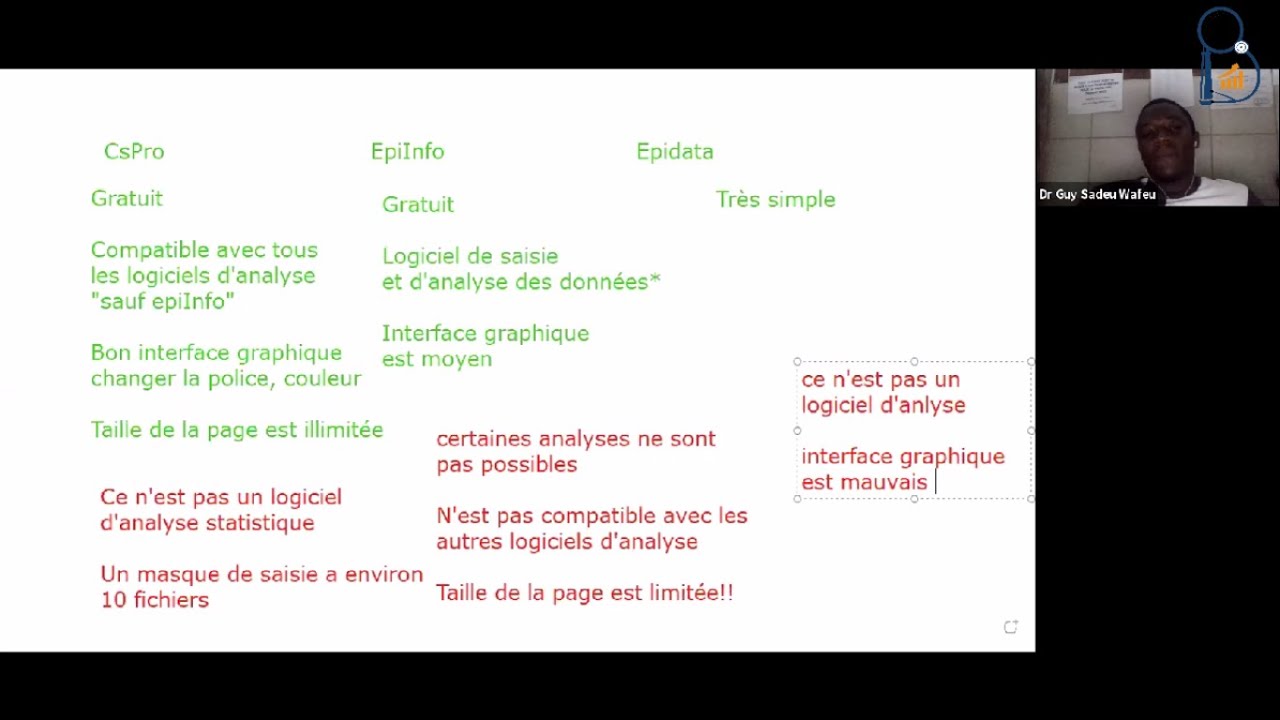 #2. Installation CsPro, Etapes masque de saisie, Comparaison Logiciels de saisie