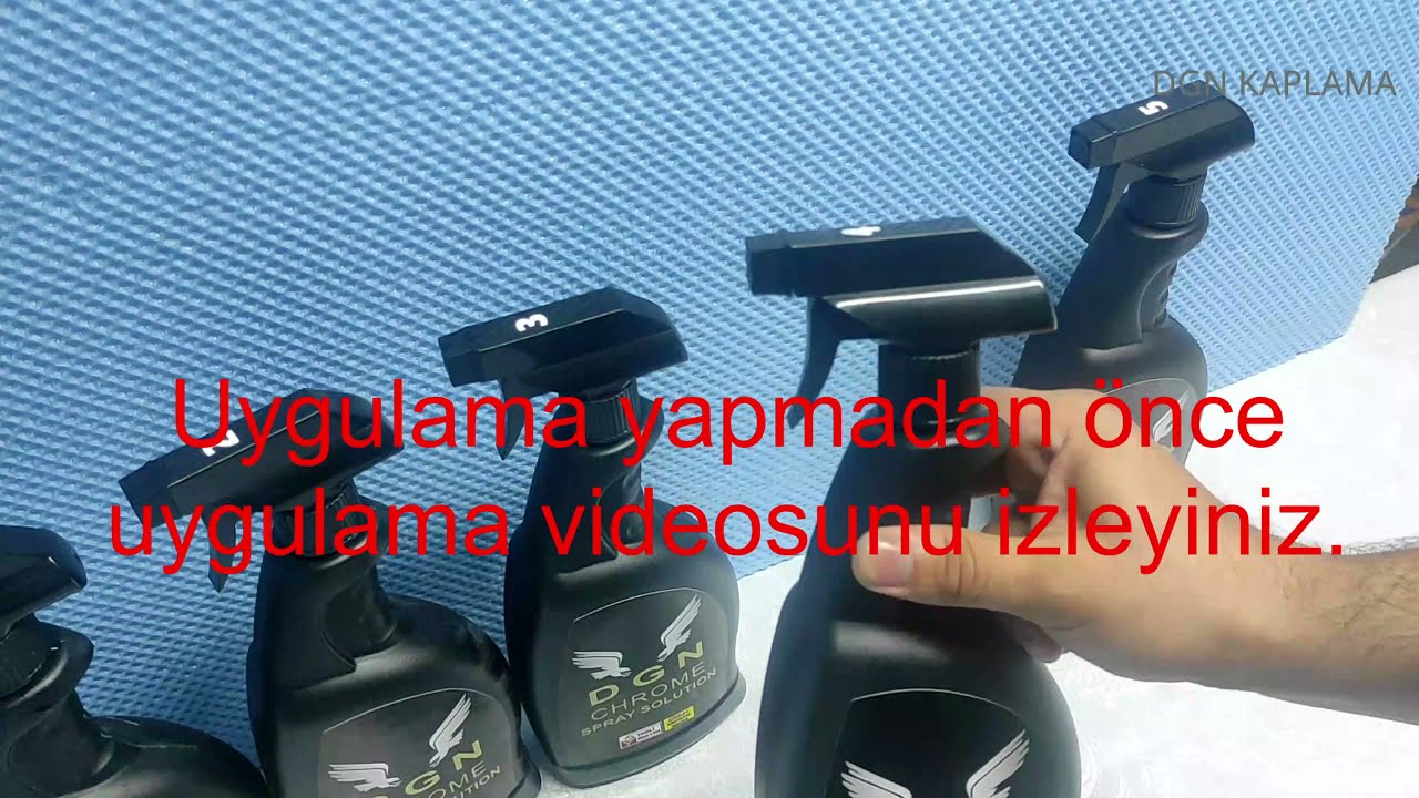 DGN Chrome Spray Solution Kutu Açılımı ve Kullanıma Hazırlanması