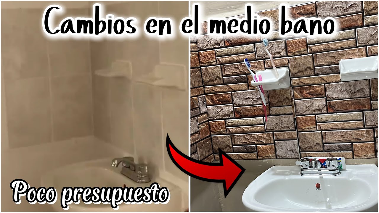 RENOVACIÓN EN EL MEDIO BAÑO 🚽 CON POCO PRESUPUESTO 💵 | Nataly Vlogs #home #renovation 