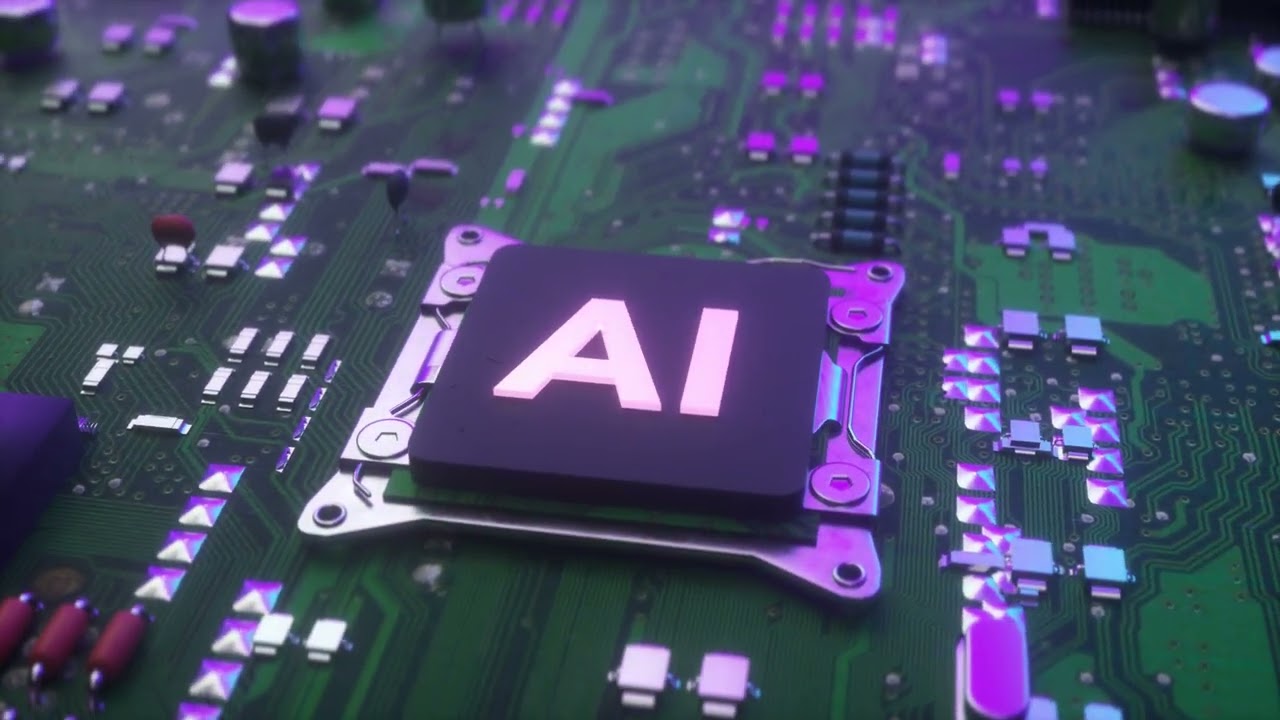 AI Symbol Animation Stock Footage