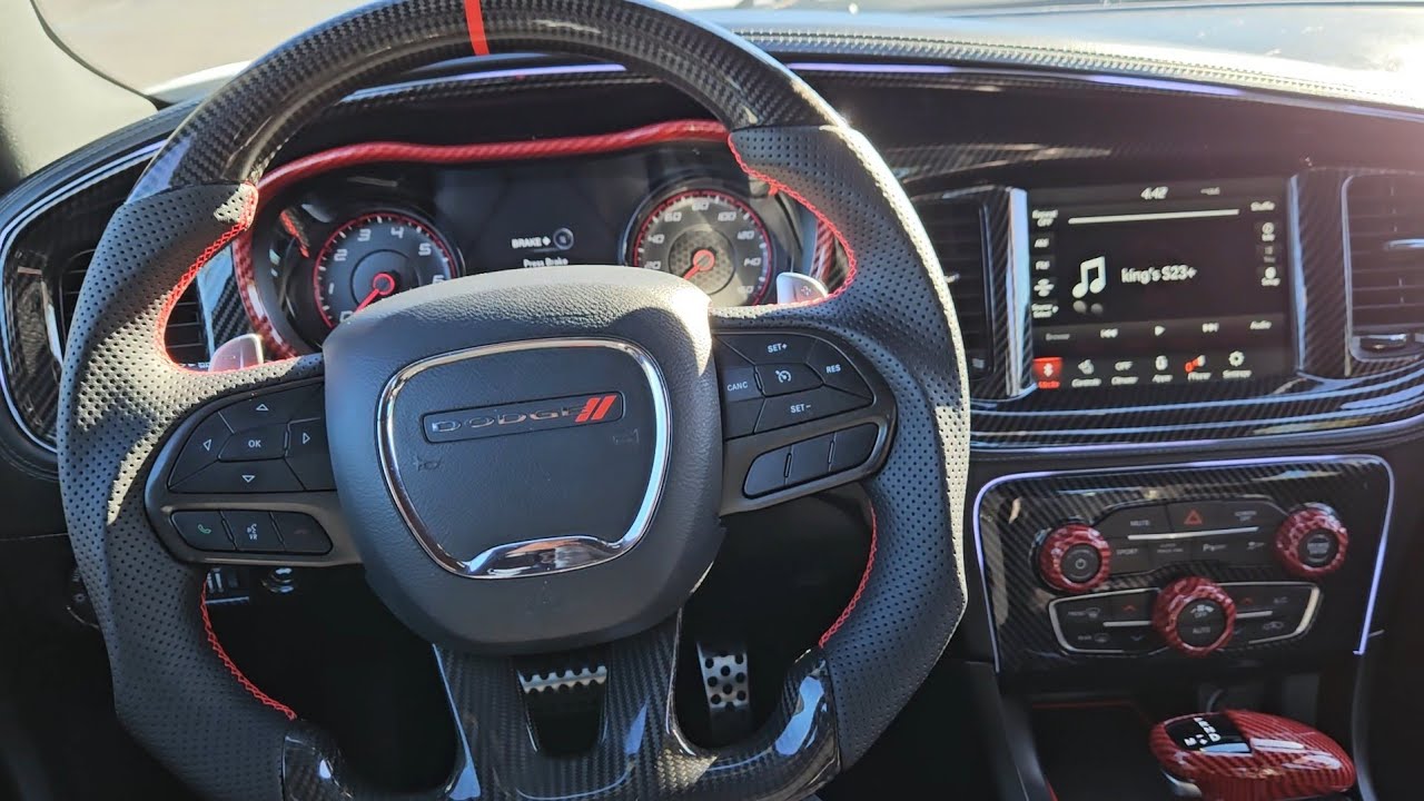 Custom interior mods..CHARGER RT #carbonfiber #cars #charger #hemi #srt #supercars  #scatpack 
