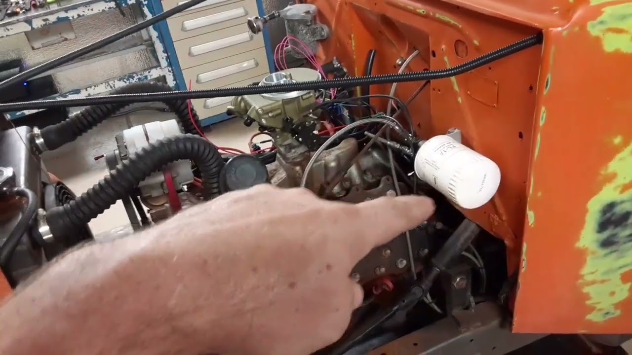 Holley Sniper kit on Flathead v8