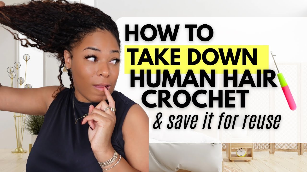 Как снять искусственные волосы, связанные крючком, и сохранить их для повторного использования | ...