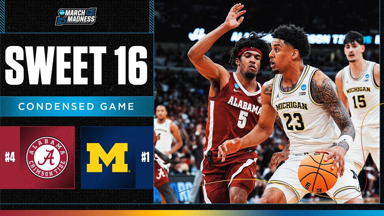 Michigan vs. Alabama - Sweet 16 NCAA tournament extended highlights