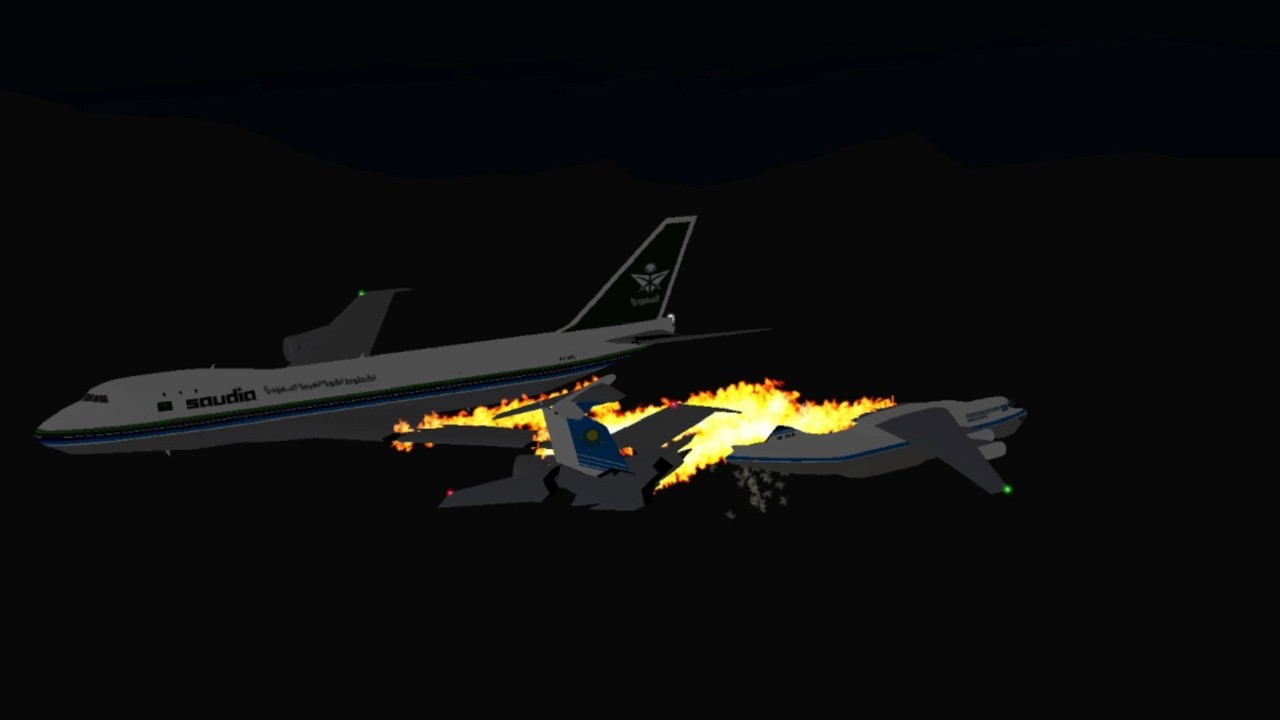 1996 Charkhi Dadri mid-air collision - Roblox Crash Animation