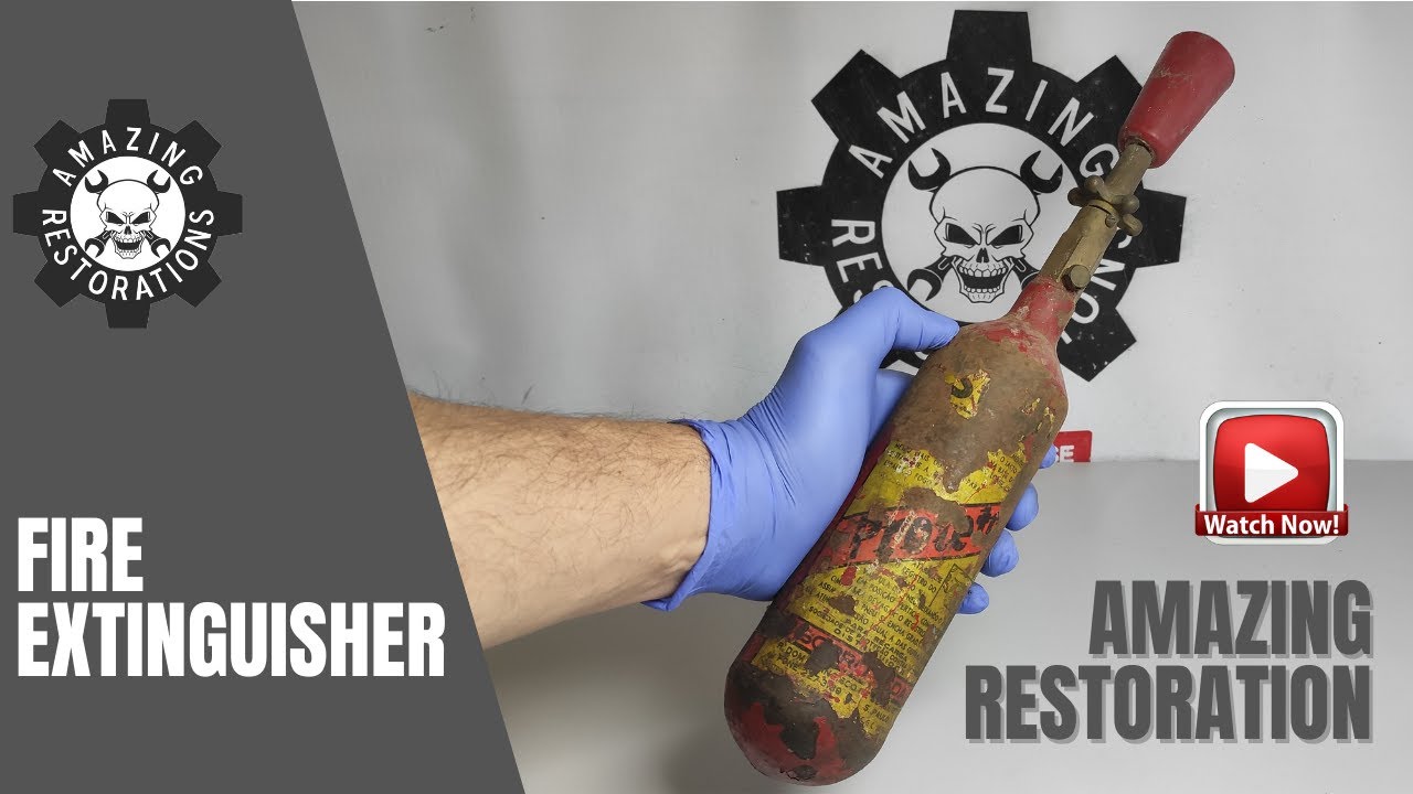 ANTIQUE FIRE EXTINGUISHER - AMAZING RESTORATION #FIRE EXTINGUISHER