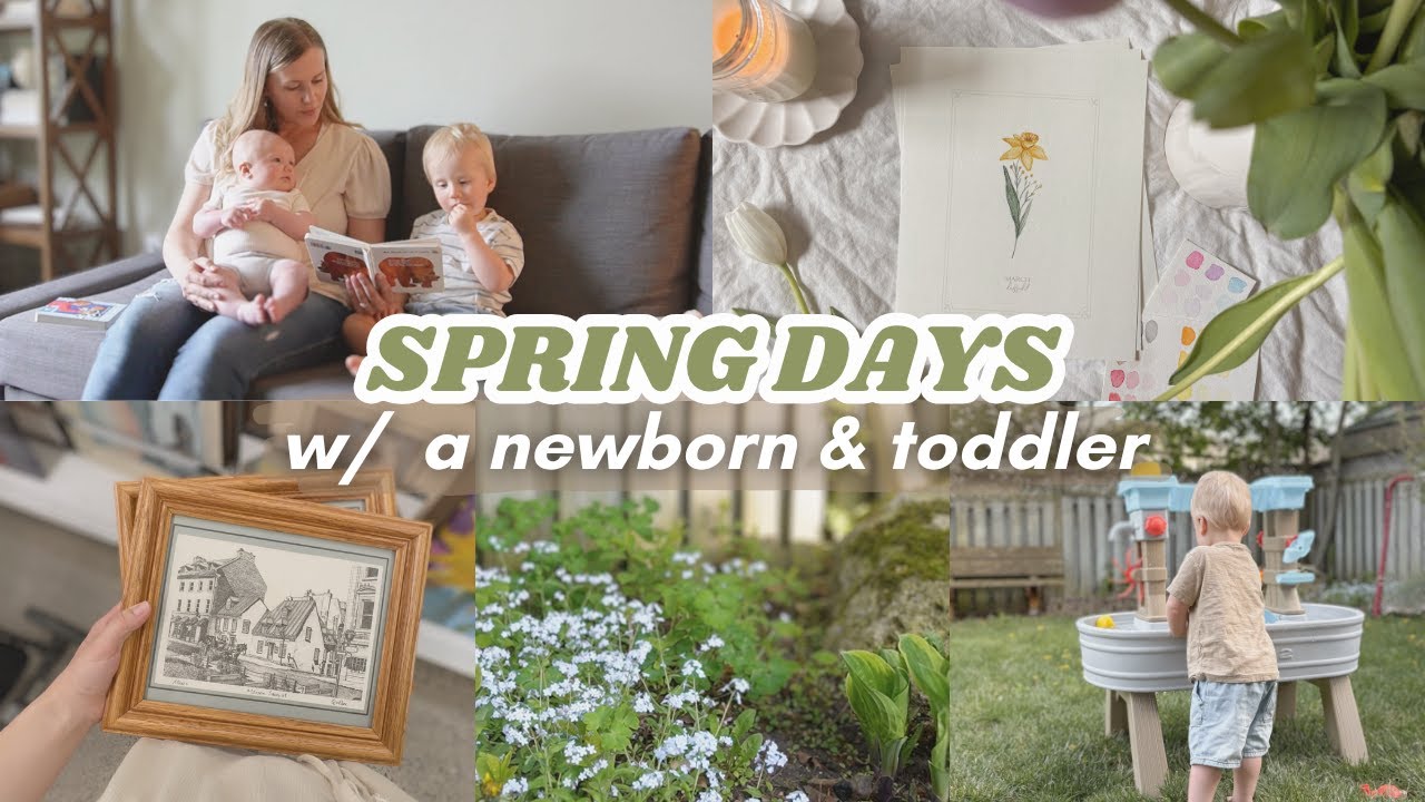 🌼 Real Life w/ 2 Under 2 | thrifting, postpartum, garden plans & a sweet surprise!!