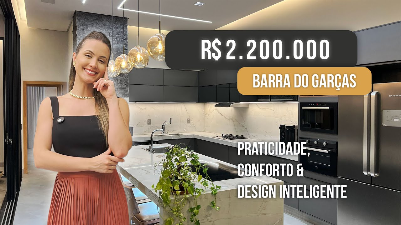 Casa luxuosa com 3 suítes em Barra do Garças!