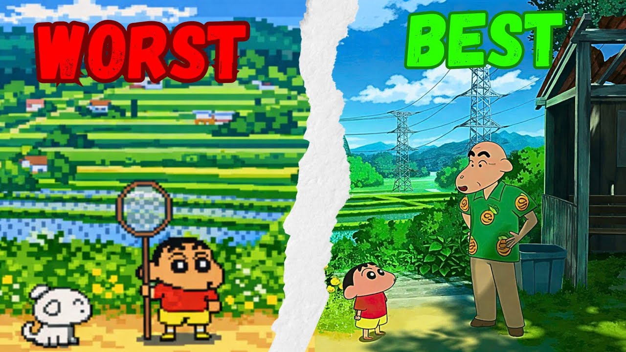 I Try Shinchan WORTS To BEST Mobile Games 😎