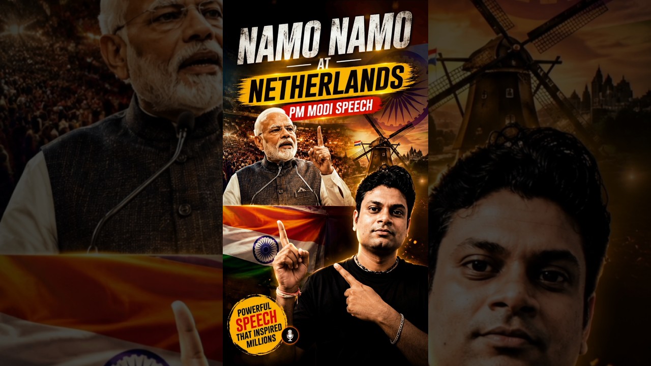 Namo Namo at Netherlands - PM Modi's Speech 🔥