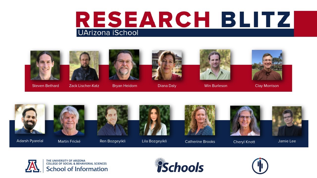 UArizona iSchool Faculty Research Blitz 2021