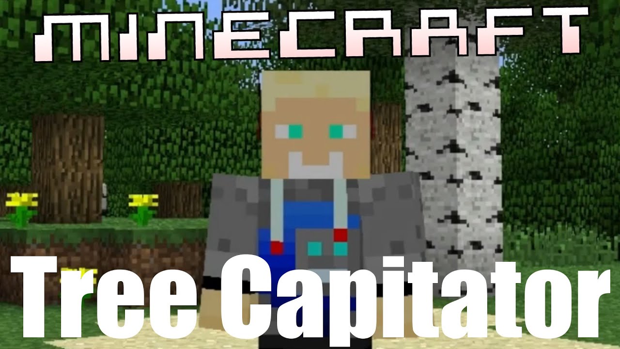 Minecraft (1.3.2) - Prezentacja modu Tree Capitator czyli nie tykaj drzewa bo się rozleci :D