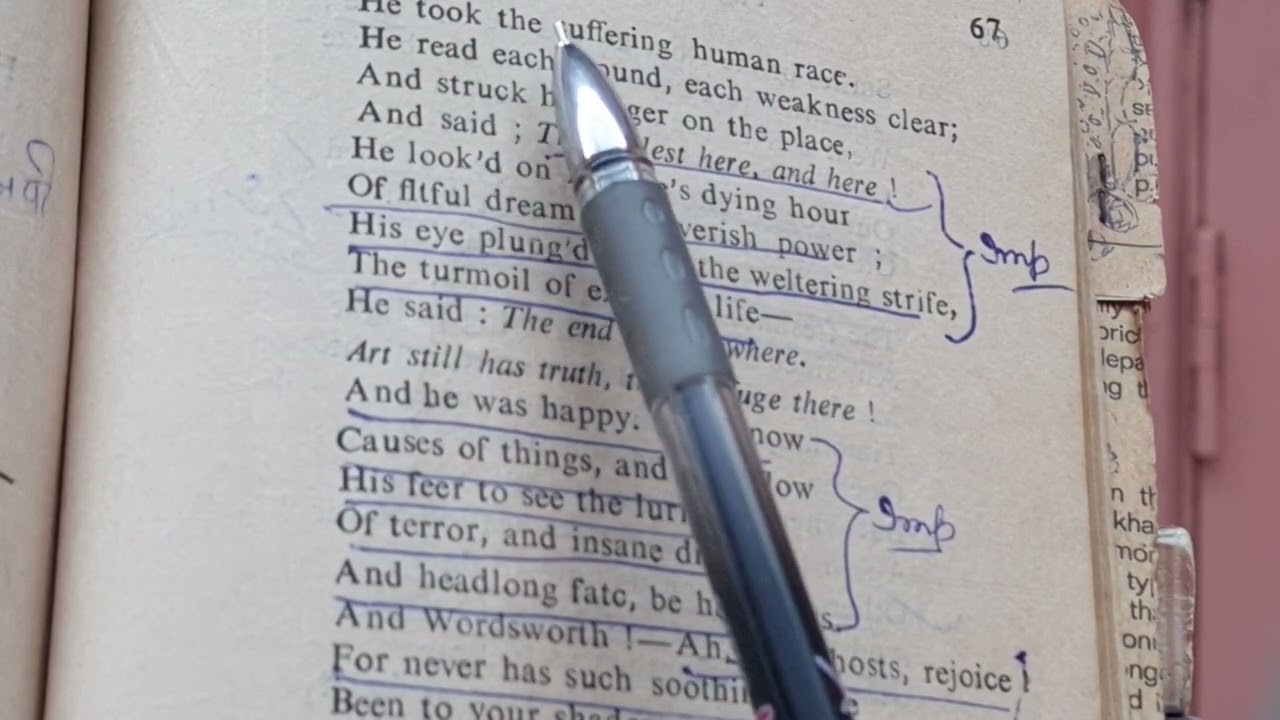 'Memorial Verses' by Matthew Arnold fully explained line by line in Hindi by Sulekha Jadaun 