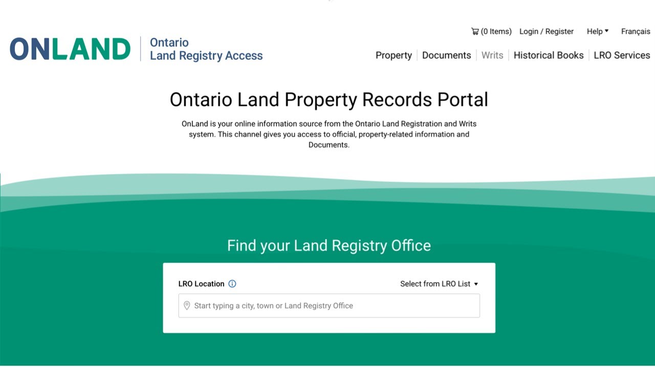 How to use Onland to get Property Documents | Land Registration | Land Registry Ontario Canada