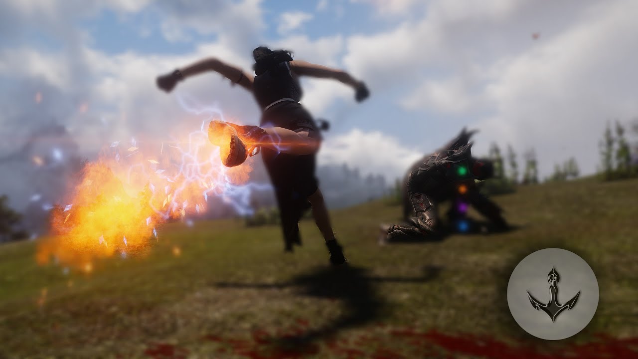 TESV-SE   MCO  FF7  Tifa Combat Animations For Player