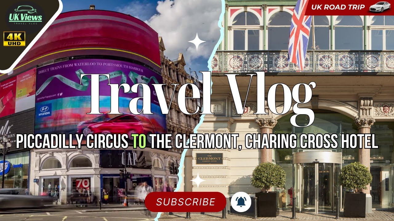 UK 🇬🇧 | Piccadilly Circus to The Clermont London, Charing Cross Hotel driving video