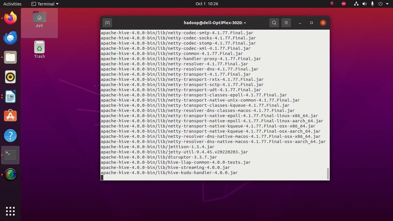 Ex 5: Installation of Hive (part-1)