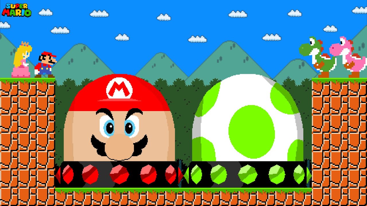 Can Mario and Peach Collect Ultimate MARIO - YOSHI Switch in New Super Mario Bros.Wii?