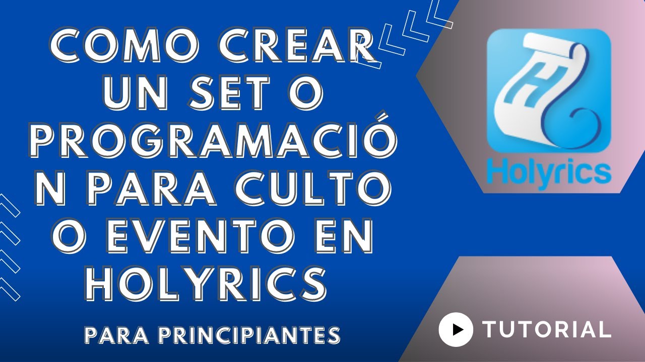 HOLYRICS | 😮COMO CREAR UN SET  O PROGRAMACIÓN PARA EL CULTO O EVENTO | TE AYUDARA MUCHO🫡