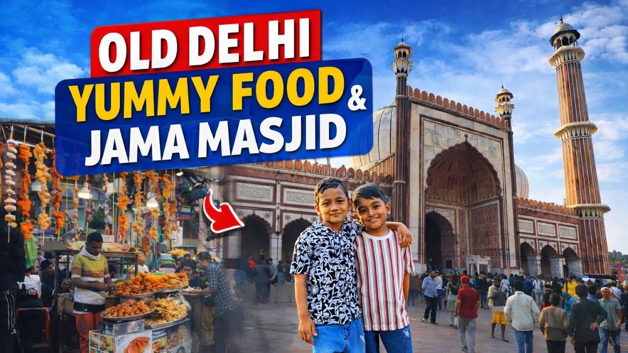 Old Delhi Yummy Food Tour 🍗 | Jama Masjid Street Food
