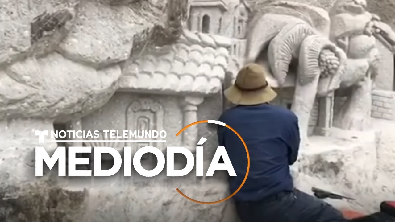 Artista hondure&ntilde;o talla el calendario maya en piedra | Noticias Telemundo