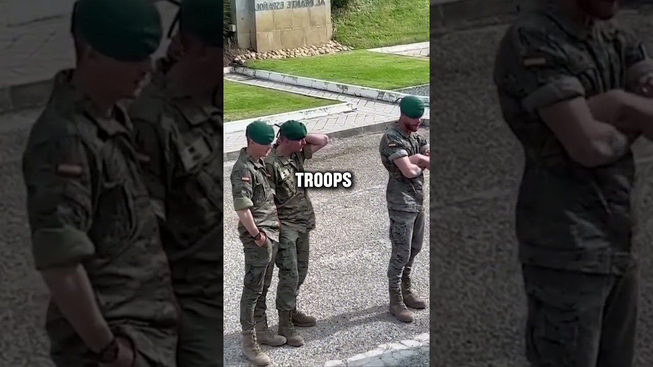 Момент, когда испанские солдаты становятся эмоциональными