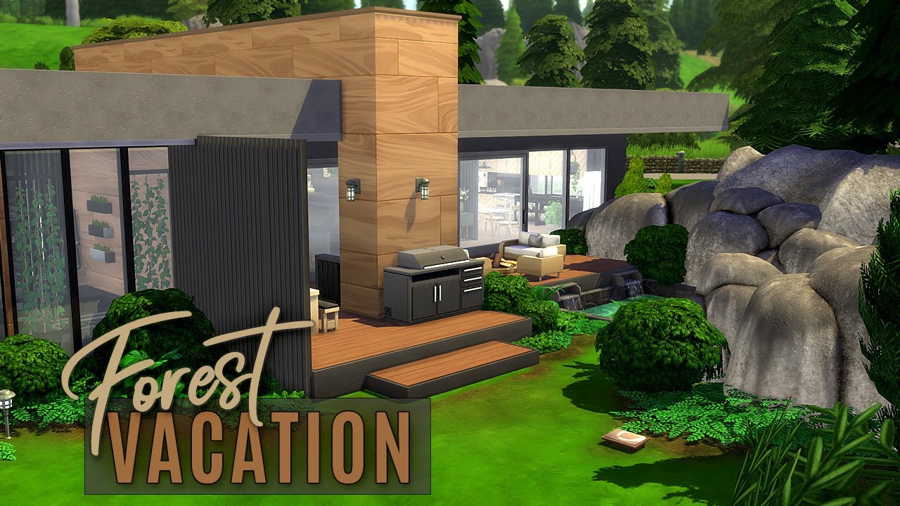 MODERN VACATION HOUSE 🌲 | Granite Falls | The Sims 4 | Stop Motion Build | No CC