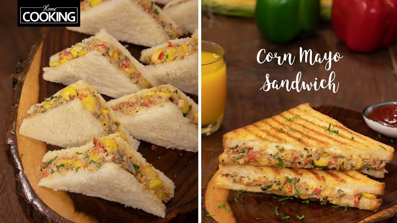 Corn Mayo Sandwich | Corn Cheese Sandwich | Bread Recipe | Sandwich Recipe | Kids @HomeCookingShow
