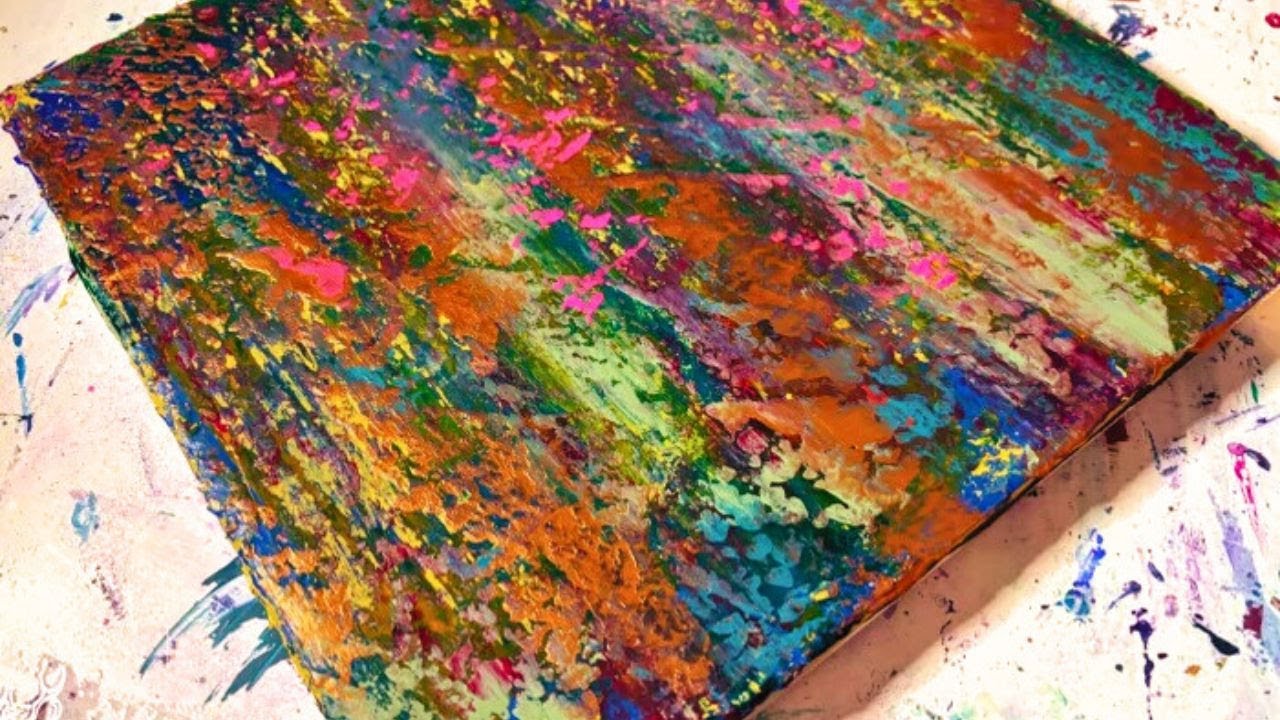 EASY Acrylic Painting Techniques / Abstract Art On Canvas For Beginners