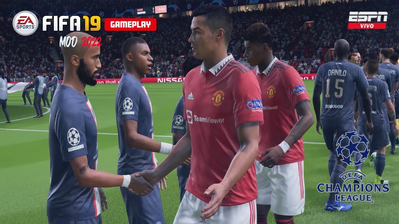 Manchester United vs PSG | UCL Semi Finals at Old trafford | FIFA 19 MOD Gameplay !