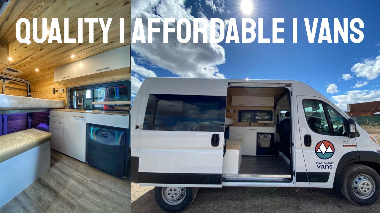 ACCESSIBLE & AFFORDABLE 2020 RAM PROMASTER BUILD TOUR | Dave & Matt Vans 