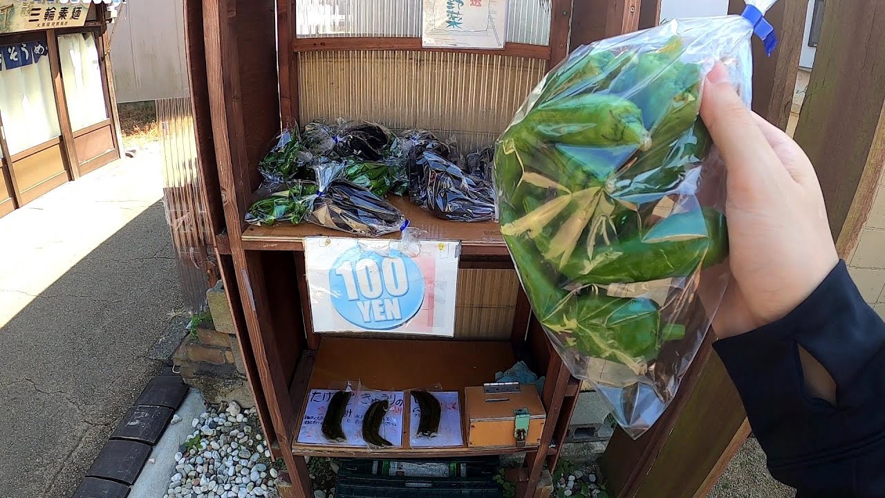 Japan Honor System Vegetable Stand