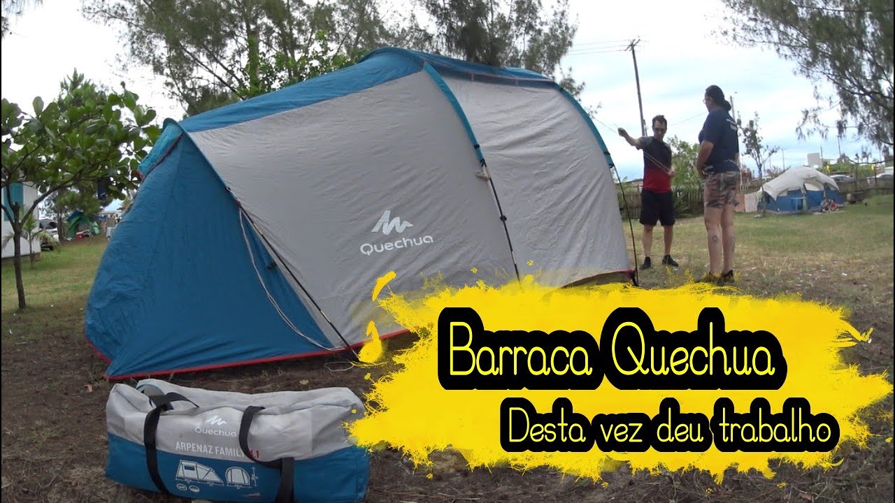 Montando o Acampamento | Barraca Quechua Family 4.1