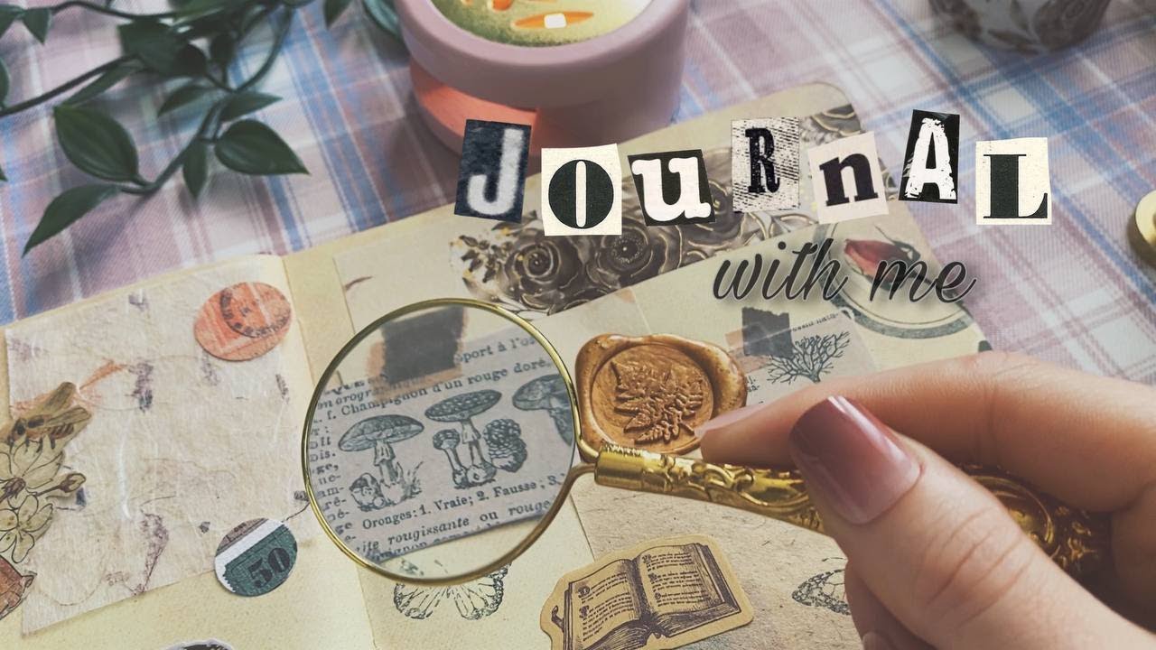 ASMR |  Scrapbooking in my diary meditation | no talking