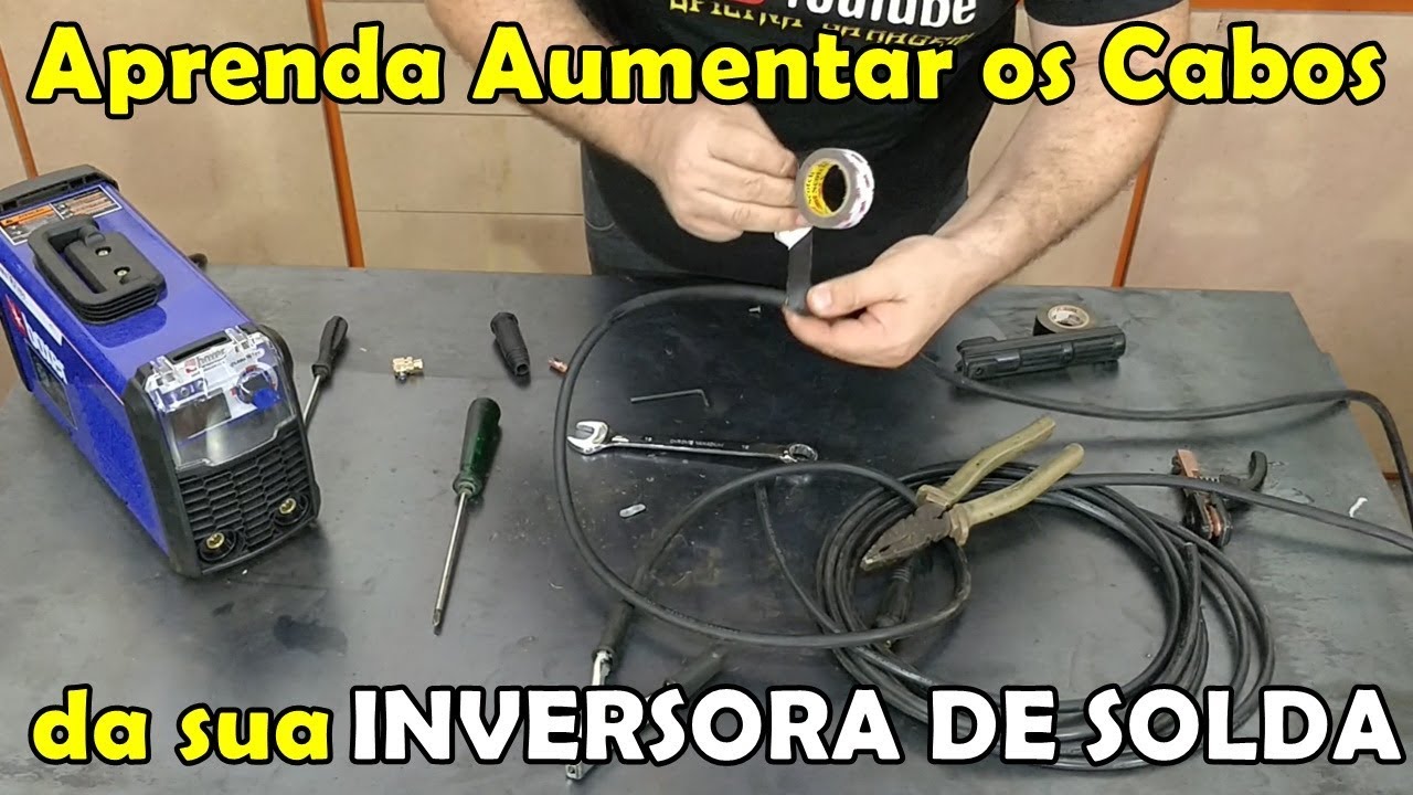 Como Aumentar os Cabos da Inversora de Solda