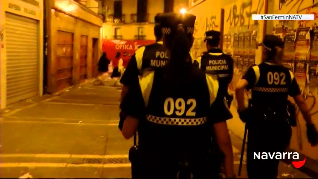 Una noche de San Fermín con la Policía Municipal. Viva San Fermín 13 julio 2015