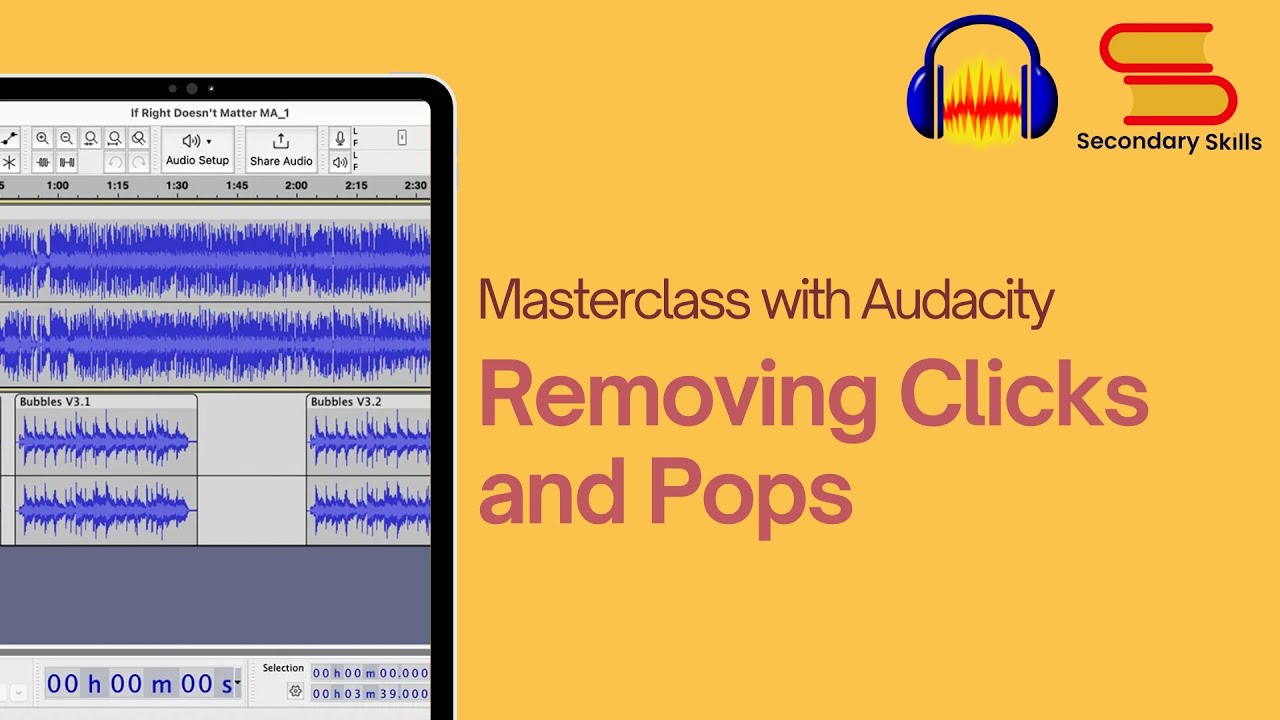Removing Clicks and Pops in Audacity | Secondary Skills